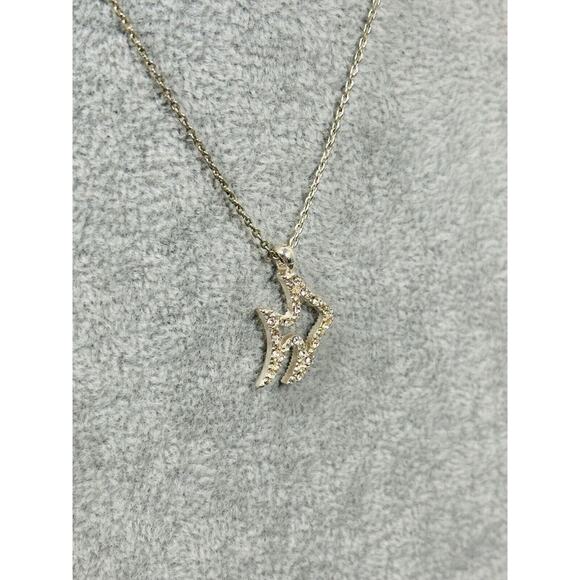 Avon Jewelry - Avon Necklace Fish Pave Rhinestone Silver Tone 18" Figural Costume Jewelry